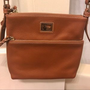 DOONEY & BOURKE Caramel Leather Letter Carrier Bag